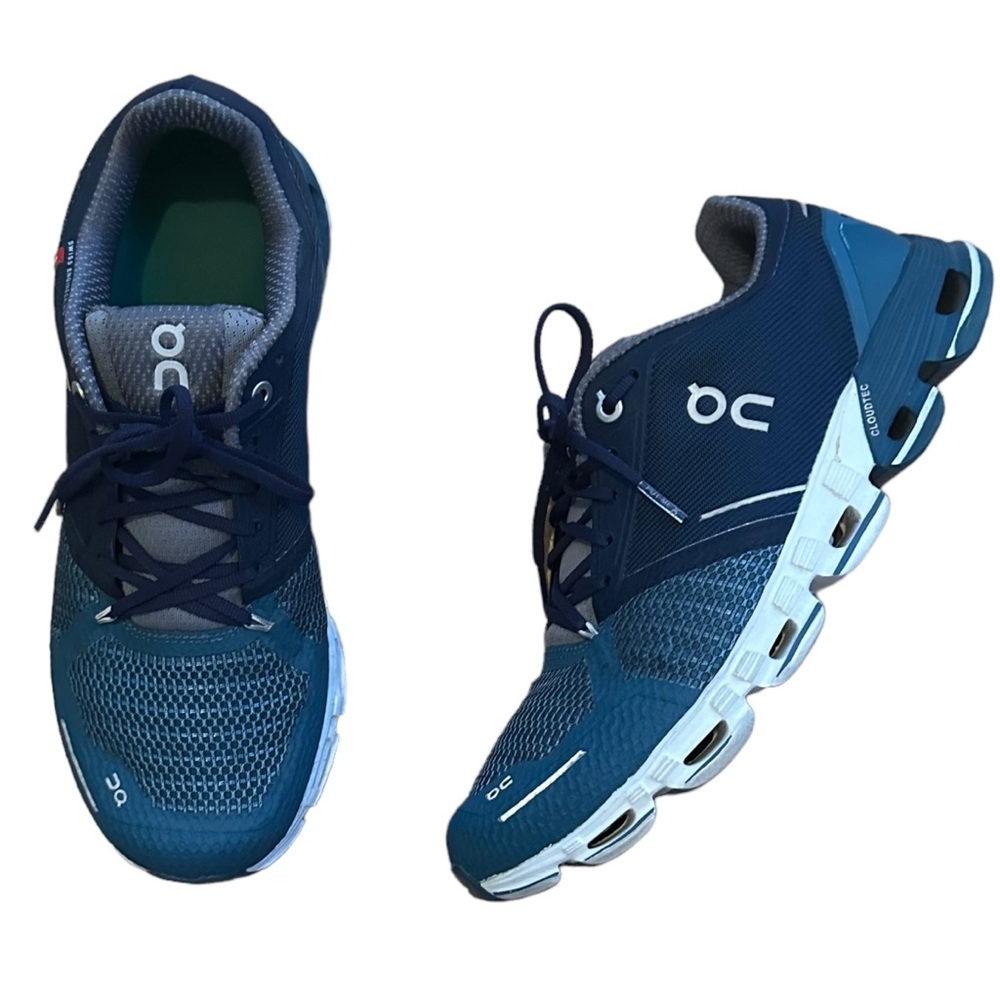 on Running Women's Cloudflyer Running Shoes - Storm/White, 9 US